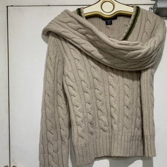 CLUB MONACO VINTAGE CABLE KNIT SOFT WOOL SWEATERS SIZE L - Picture 4 of 8